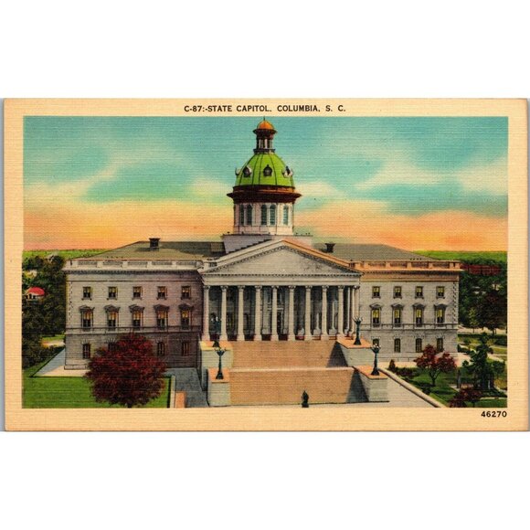 Post Cards,State Capitol Building, Columbia, SC. PC40 - Picture 1 of 2